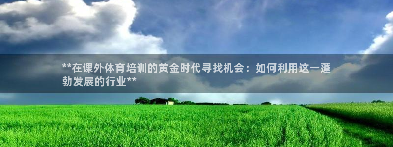 耀世娱乐合法吗：**在课外体育培训的黄金时代寻找机会