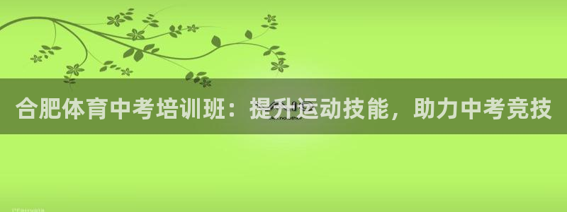 耀世娱乐挂机教程下载：合肥体育中考培训班：提升运动技