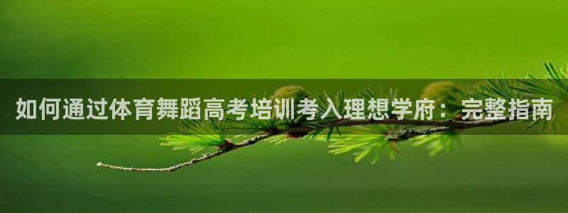 耀世平台注册网址是多少：如何通过体育舞蹈高考培训考入