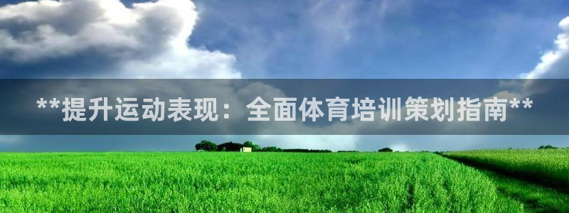 耀世娱乐老板是谁：**提升运动表现：全面体育培训策划