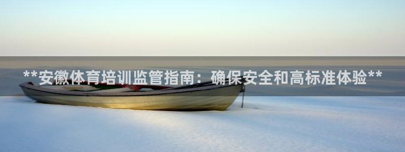 耀世盛启什么意思：**安徽体育培训监管指南：确保安全和高标准
