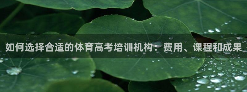 耀世娱乐如何登录账号啊：如何选择合适的体育高考培训机