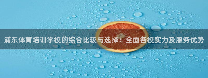 耀世广告：浦东体育培训学校的综合比较与选择：全面各校