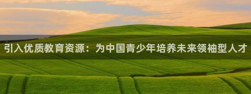 耀世娱乐可以玩吗知乎：引入优质教育资源：为中国青少年