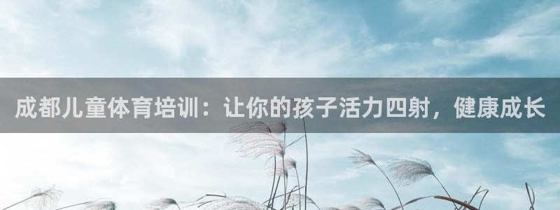 耀世娱乐辅助软件下载官网：成都儿童体育培训：让你的孩